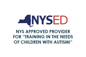 NYS Approved Provider for "Training in the Needs of Children with Autism" Logo