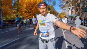 Runner Representing Gersh Academy in the NYC Marathon