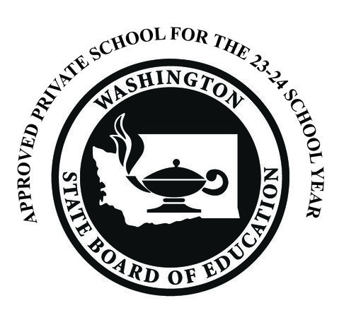 approved private school by the Washington board of education logo